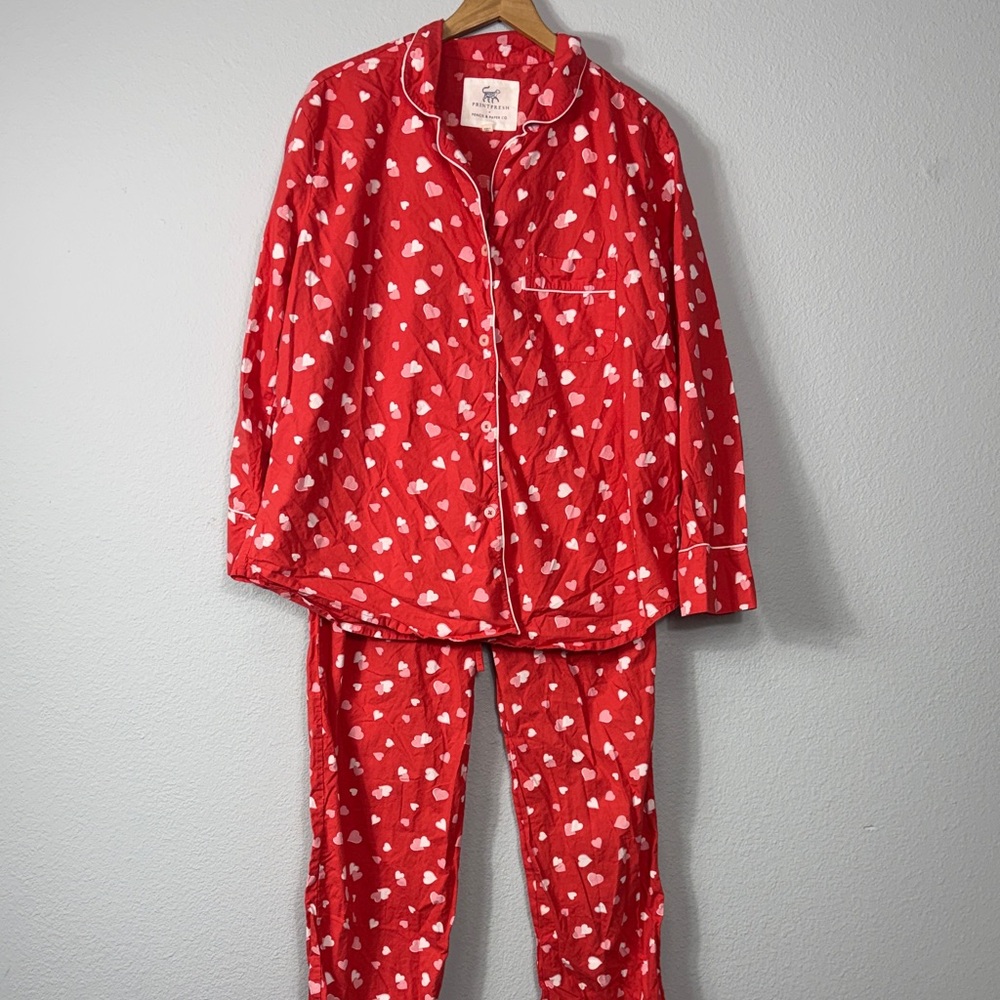 Printfresh Heart Print‎ Pajama Set